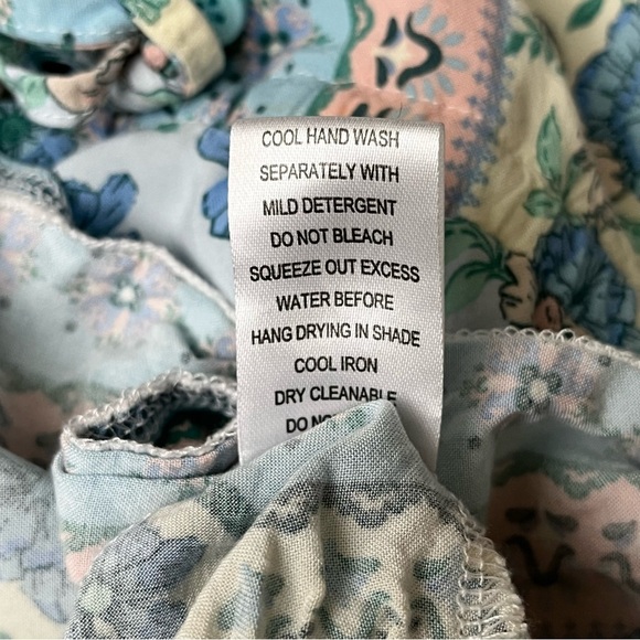 Salty Bright mini dress floral boho Cottegecore Peasent beach 8 Swing Casual - Picture 7 of 10